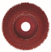 Rasp disc with metal needles of tungsten carbide,...