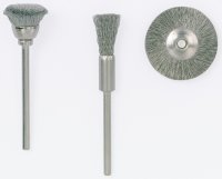 Wheel brushes, stainless steel, &Oslash; 22 mm, 5 pieces...