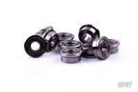 Ball bearing with flange