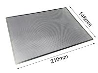 Etched grille Hex / Hexagon A5 210x148mm stainless steel...