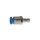 Push-in nipple 4 mm, for couplings NW 2.7, nickel-plated brass.