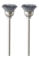 Cup brushes, steel, 13 mm, 2 pieces
